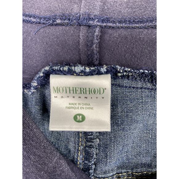 Motherhood Maternity Jean Skirt Sz M Mermaid Modest Stretch Denim Maxi Pockets - Picture 6 of 9